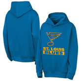 St. Louis Blues Outerstuff Youth Back to Basics Hoodie - Blue Hoodies