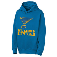 St. Louis Blues Outerstuff Youth Back to Basics Hoodie - Blue Hoodies