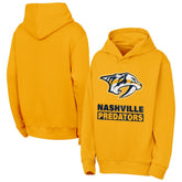 Nashville Predators Outerstuff Youth Back to Basics Hoodie - Gold Hoodies