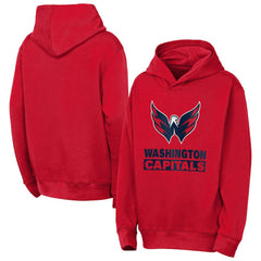 Washington Capitals Outerstuff Youth Back to Basics Hoodie - Red Hoodies
