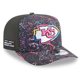 Kansas City Chiefs New Era 2025 NFL Crucial Catch A-Frame 9FIFTY Snapback Hat - Black discount