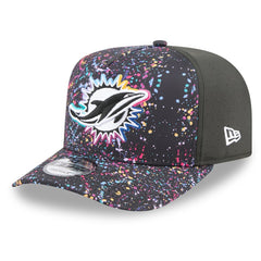 Miami Dolphins New Era 2025 NFL Crucial Catch A-Frame 9FIFTY Snapback Hat - Black discount