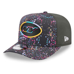 New York Jets New Era 2025 NFL Crucial Catch A-Frame 9FIFTY Snapback Hat - Black discount