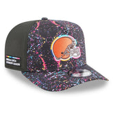 Cleveland Browns New Era 2025 NFL Crucial Catch A-Frame 9FIFTY Snapback Hat - Black online