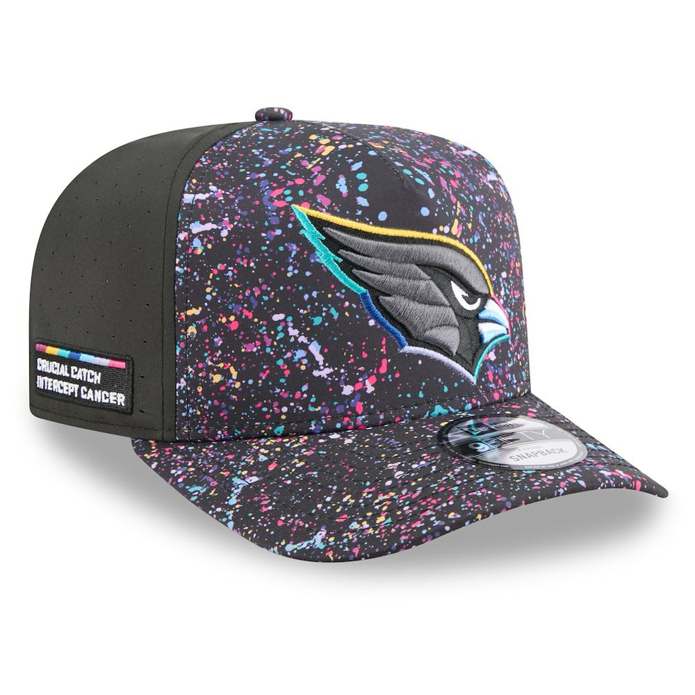Arizona Cardinals New Era 2025 NFL Crucial Catch A-Frame 9FIFTY Snapback Hat - Black online