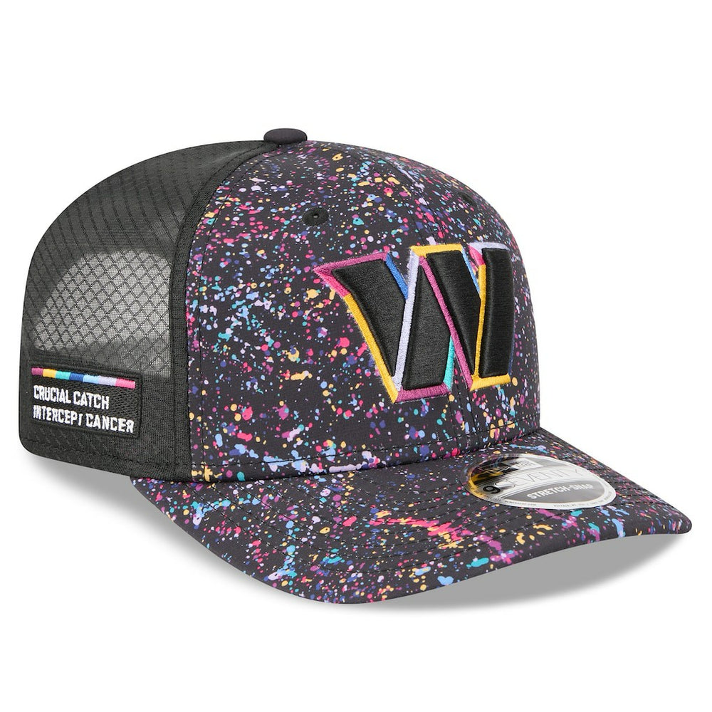 Washington Commanders New Era 2025 NFL Crucial Catch 9SEVENTY Adjustable Hat - Black on sale
