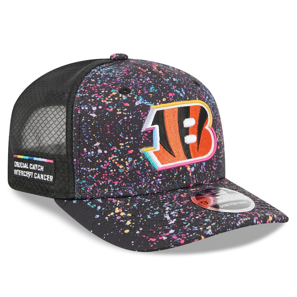 Cincinnati Bengals New Era 2025 NFL Crucial Catch 9SEVENTY Adjustable Hat - Black cheap