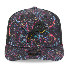 Detroit Lions New Era 2025 NFL Crucial Catch 9SEVENTY Adjustable Hat - Black on sale
