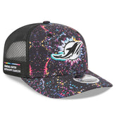 Miami Dolphins New Era 2025 NFL Crucial Catch 9SEVENTY Adjustable Hat - Black outlet