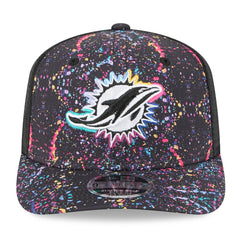 Miami Dolphins New Era 2025 NFL Crucial Catch 9SEVENTY Adjustable Hat - Black outlet