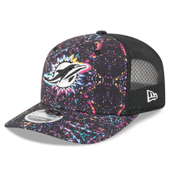 Miami Dolphins New Era 2025 NFL Crucial Catch 9SEVENTY Adjustable Hat - Black outlet