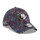 San Francisco 49ers New Era 2025 NFL Crucial Catch 39THIRTY Flex Hat - Black cheap