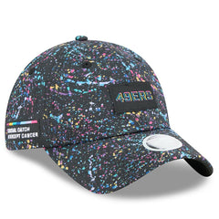 San Francisco 49ers New Era Women's 2025 NFL Crucial Catch Pony Tail Adjustable Hat - Black sale
