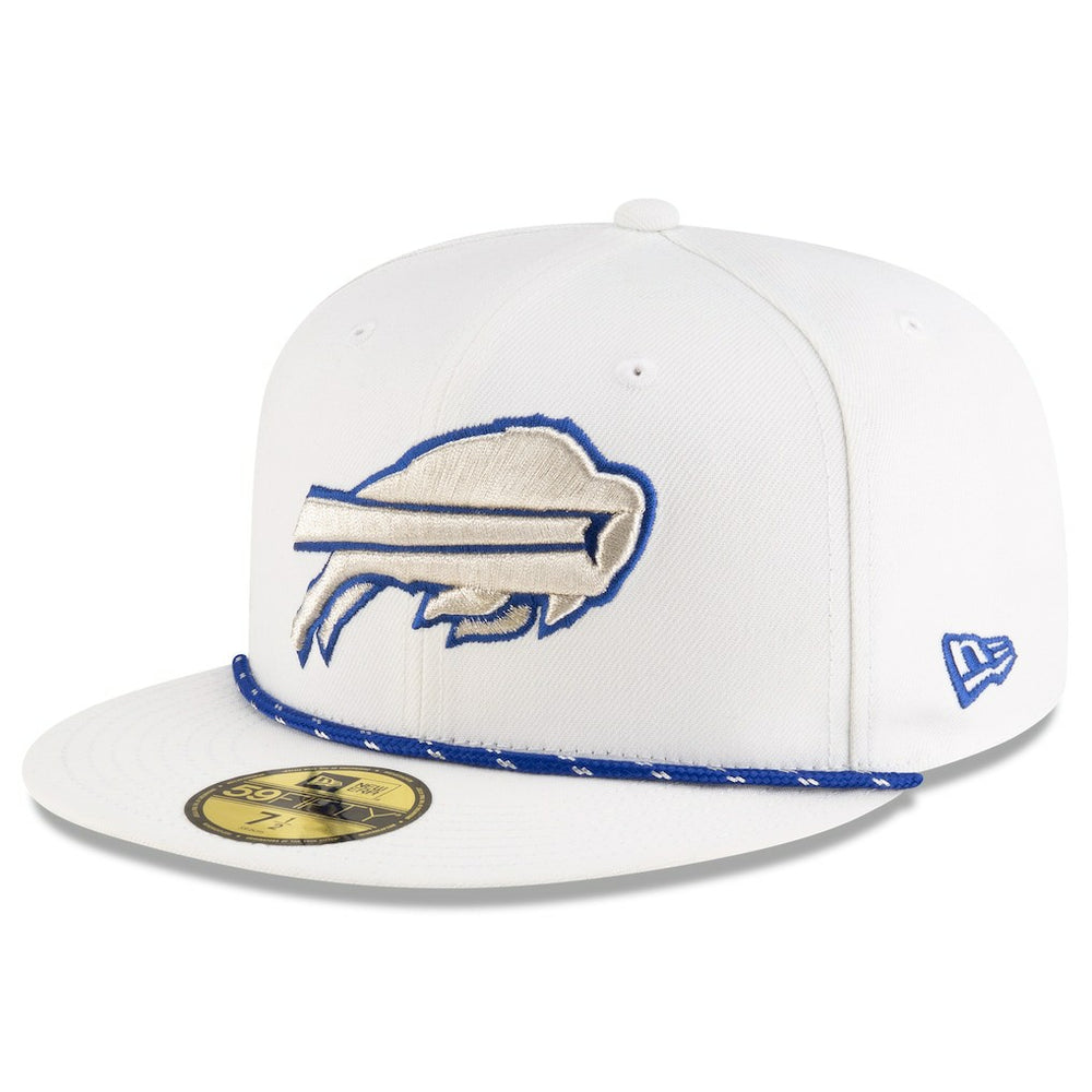 Buffalo Bills New Era 2025 Rivalries Collection Sideline Rope 59FIFTY Fitted Hat - White cheap