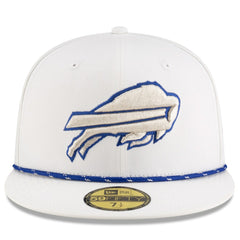 Buffalo Bills New Era 2025 Rivalries Collection Sideline Rope 59FIFTY Fitted Hat - White cheap