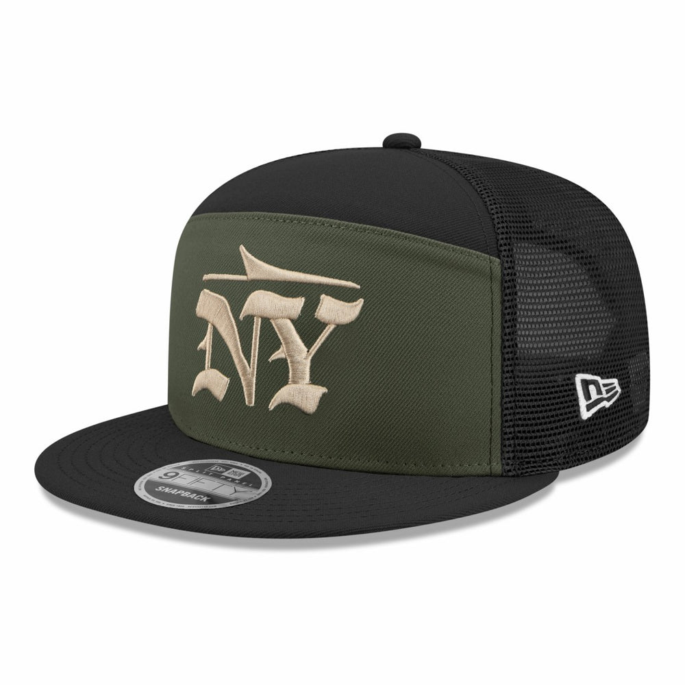New York Jets New Era 2025 Rivalries Collection Team Split Panel 9FIFTY Snapback Hat - Gotham Green cheap