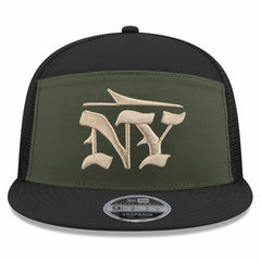 New York Jets New Era 2025 Rivalries Collection Team Split Panel 9FIFTY Snapback Hat - Gotham Green cheap