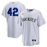 Colorado Rockies Home 2025 Jackie Robinson Day Replica Jersey White