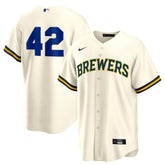 Milwaukee Brewers Home 2025 Jackie Robinson Day Replica Jersey Cream