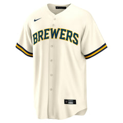 Milwaukee Brewers Home 2025 Jackie Robinson Day Replica Jersey Cream