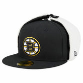 Boston Bruins New Era Injection Dog Ear Classic Fitted Hat - Black Hats