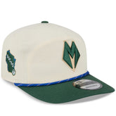 Milwaukee Bucks 2025/26 City Edition 19TWENTY Adjustable Hat - Cream/Hunter Green for sale