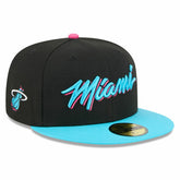 Miami Heat 2025/26 City Edition 59FIFTY Fitted Hat - Black/Turquoise online