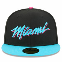Miami Heat 2025/26 City Edition 59FIFTY Fitted Hat - Black/Turquoise online