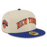 New York Knicks 2025/26 City Edition 59FIFTY Fitted Hat - Cream/Blue outlet