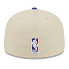 New York Knicks 2025/26 City Edition 59FIFTY Fitted Hat - Cream/Blue outlet
