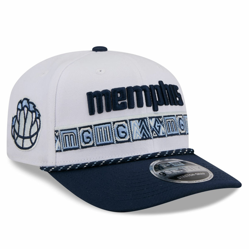 Memphis Grizzlies 2025/26 City Edition 9SEVENTY Adjustable Hat - White/Navy on sale
