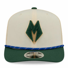 Milwaukee Bucks 2025/26 City Edition 9SEVENTY Adjustable Hat - Cream/Hunter Green for sale