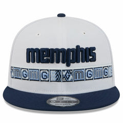 Memphis Grizzlies Youth 2025/26 City Edition 9FIFTY Snapback Hat - White/Navy outlet