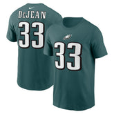 Cooper DeJean Philadelphia Eagles Player Name & Number T-Shirt - Midnight Green sale