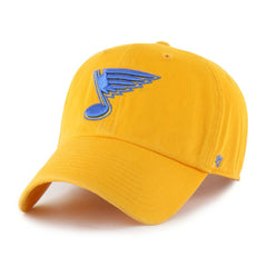 St. Louis Blues '47 Core Logo Clean Up Adjustable Hat - Gold Hats