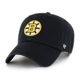 Boston Bruins '47 Core Logo Clean Up Adjustable Hat - Black Hats