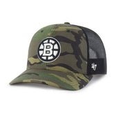 Boston Bruins '47 Trucker Snapback Hat - Camo Hats