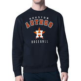 Houston Astros Starter Team Logo Fleece Pullover Sweatshirt Navy