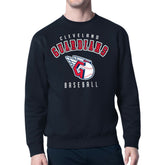 Cleveland Guardians Starter Team Logo Fleece Pullover Sweatshirt Navy