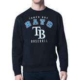 Tampa Bay Rays Starter Team Logo Fleece Pullover Sweatshirt Navy