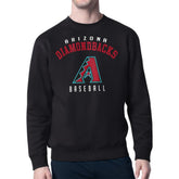 Arizona Diamondbacks Starter Team Logo Fleece Pullover Sweatshirt Black