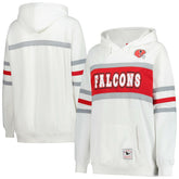 Atlanta Falcons Women's Plus Size Head Coach Throwback Pullover Hoodie - White online