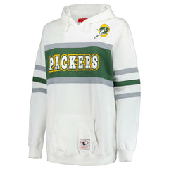 Green Bay Packers Women's Plus Size Head Coach Throwback Pullover Hoodie - White cheap