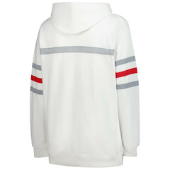 Kansas City Chiefs Women's Plus Size Head Coach Throwback Pullover Hoodie - White discount