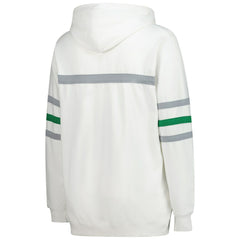 Philadelphia Eagles Women's Plus Size Head Coach Throwback Pullover Hoodie - White discount