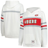 San Francisco 49ers Women's Plus Size Head Coach Throwback Pullover Hoodie - White online
