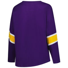 Minnesota Vikings Women's Plus Size Redzone 3/4-Sleeve Scoop Neck T-Shirt - Purple for sale
