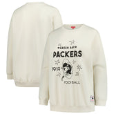 Green Bay Packers Women's Plus Size Shooting Star Sweatshirt - Cream outlet