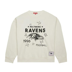 Baltimore Ravens Women's Plus Size Shooting Star Sweatshirt - Cream discount