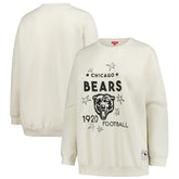 Chicago Bears Women's Plus Size Shooting Star Sweatshirt - Cream on sale